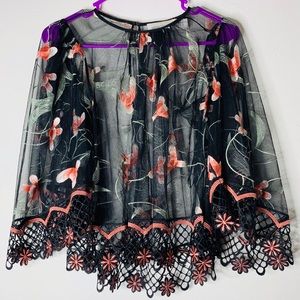 Alice McCall lace floral Embroidered Top